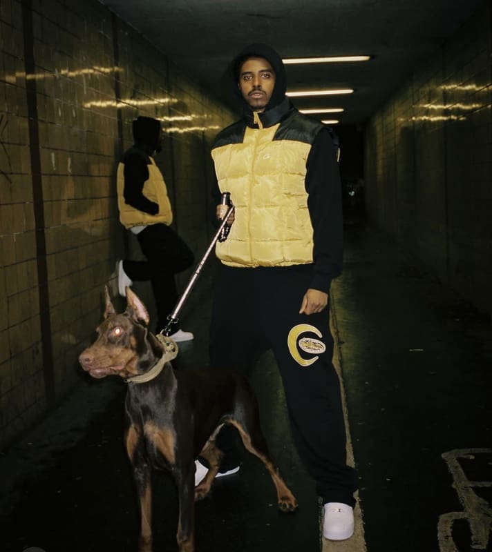 Corteiz Contrast Color Embroidered Stand Collar Cotton Vest