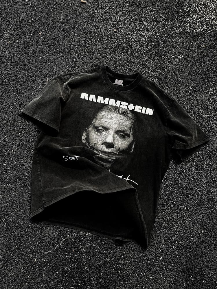 Saint German Chariot Vintage Washed Short Sleeve T-Shirt for Men and Women