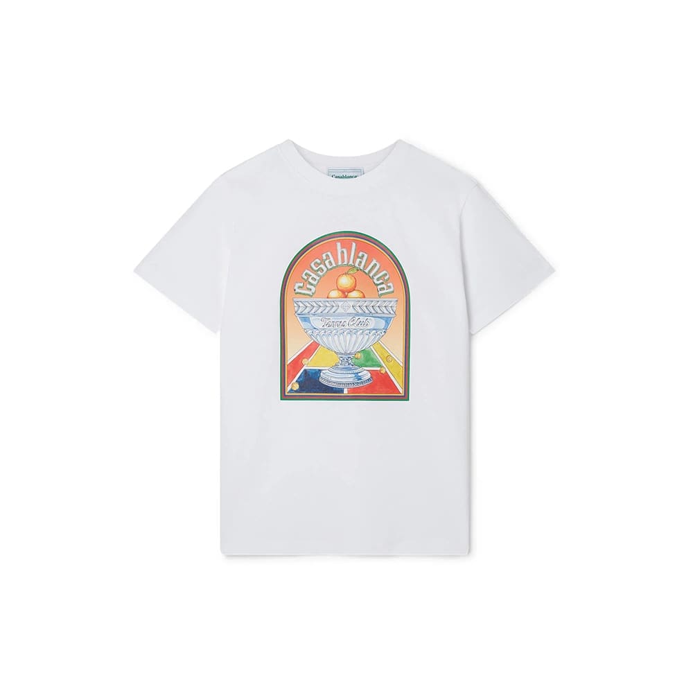 Casablanca Heavy Cotton Loose Half-Sleeve T-Shirt for Men