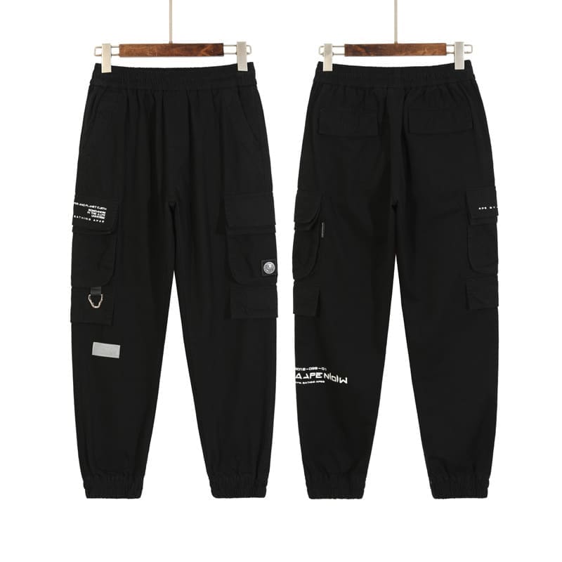 AAPE Camouflage Multi-Pocket Cargo Pants for Men and Women