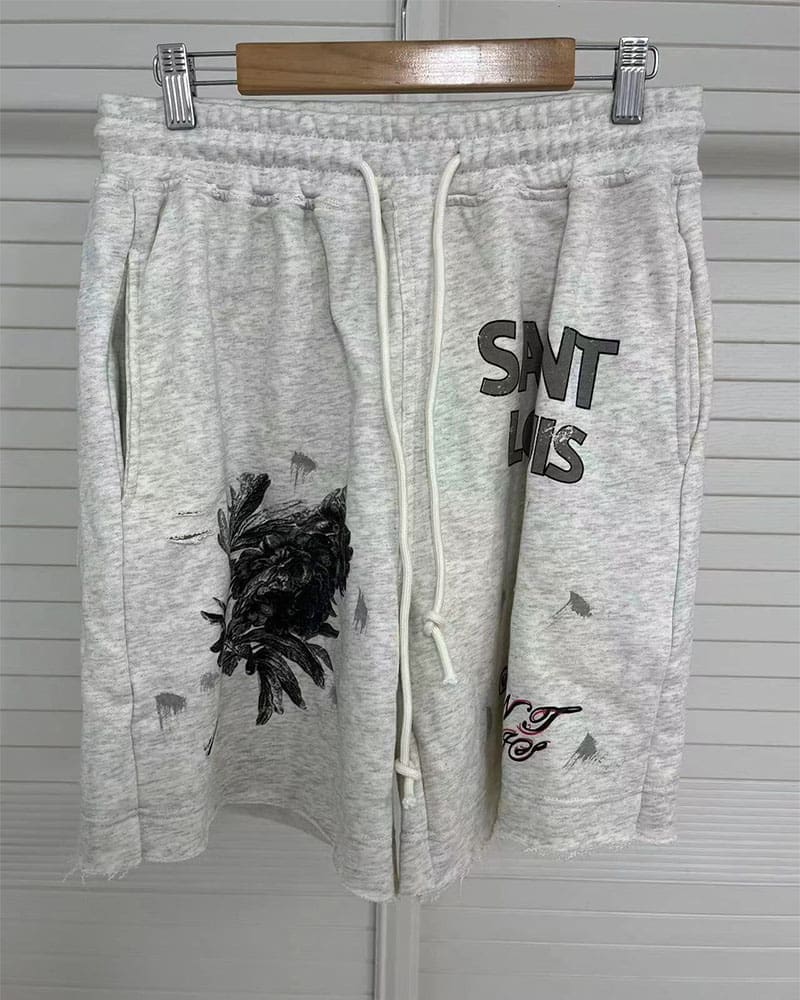 Saint Handmade Pants Leisure Shorts for Men and Women Fashion Brand