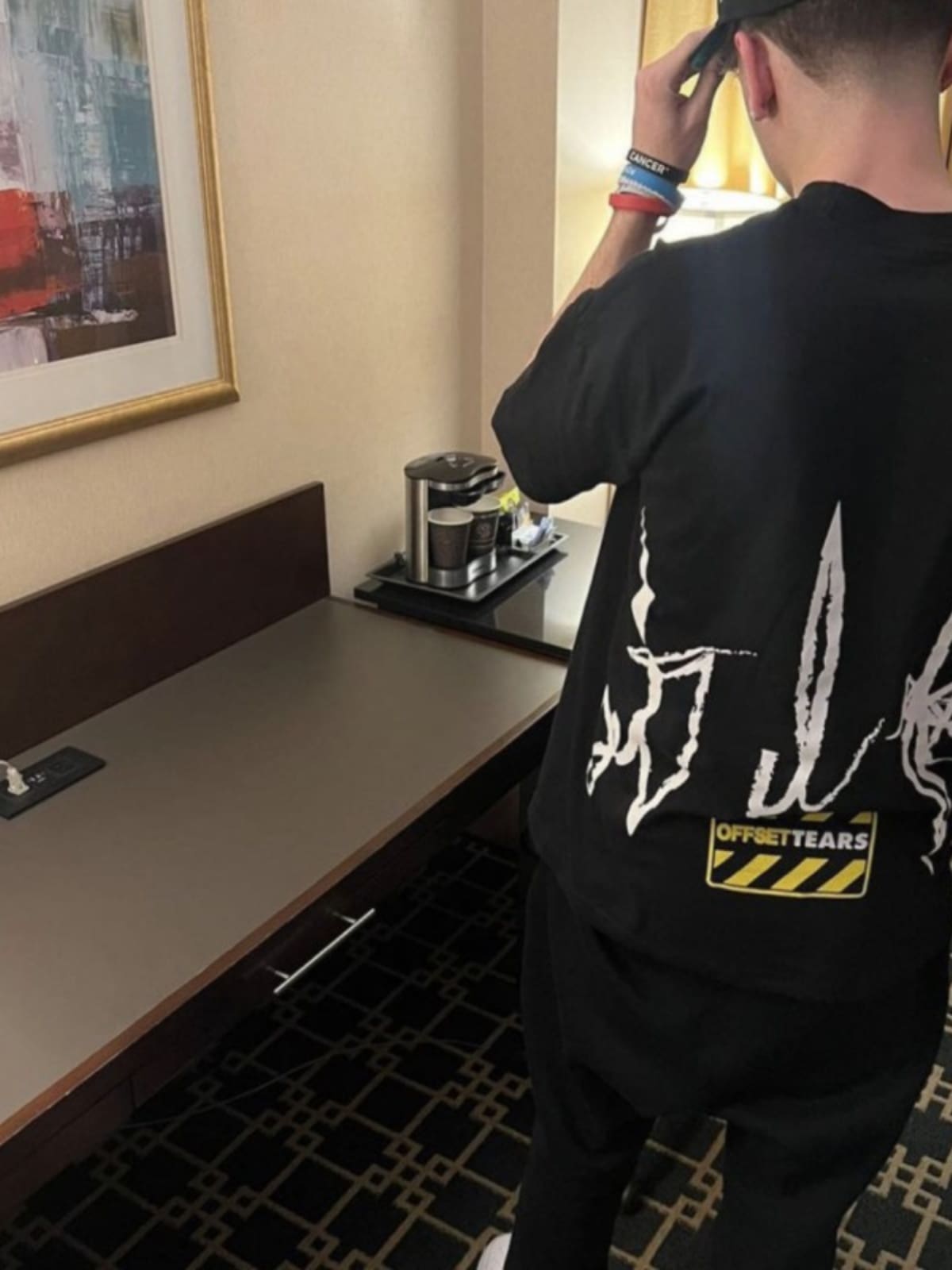 Denim Tears Oil Painting T-Shirt for Spring and Summer