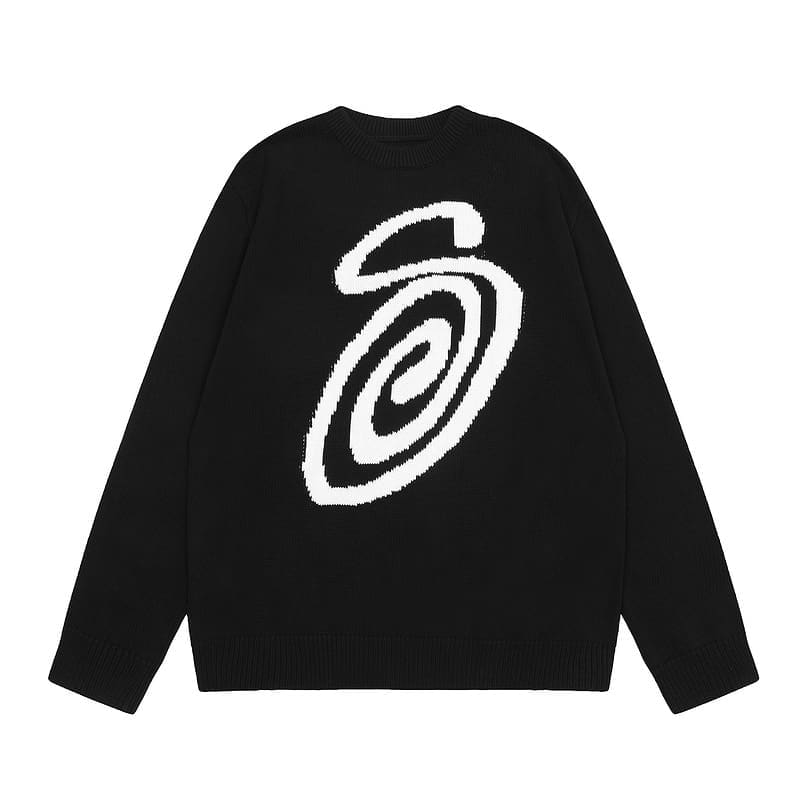 Stussy Mosquito-Repellent Pattern Jacquard Knit Sweater