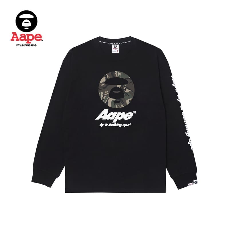 AAPE Long Sleeve T-Shirt Base Layer for Men and Women