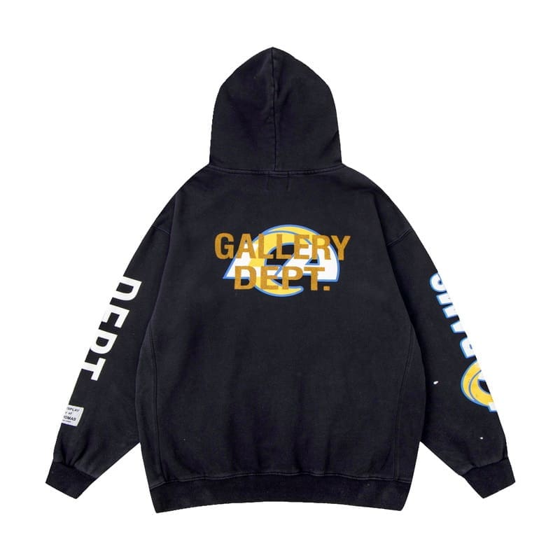 Gallery Dept Hand-Painted Graffiti Loose Hooded Sweater