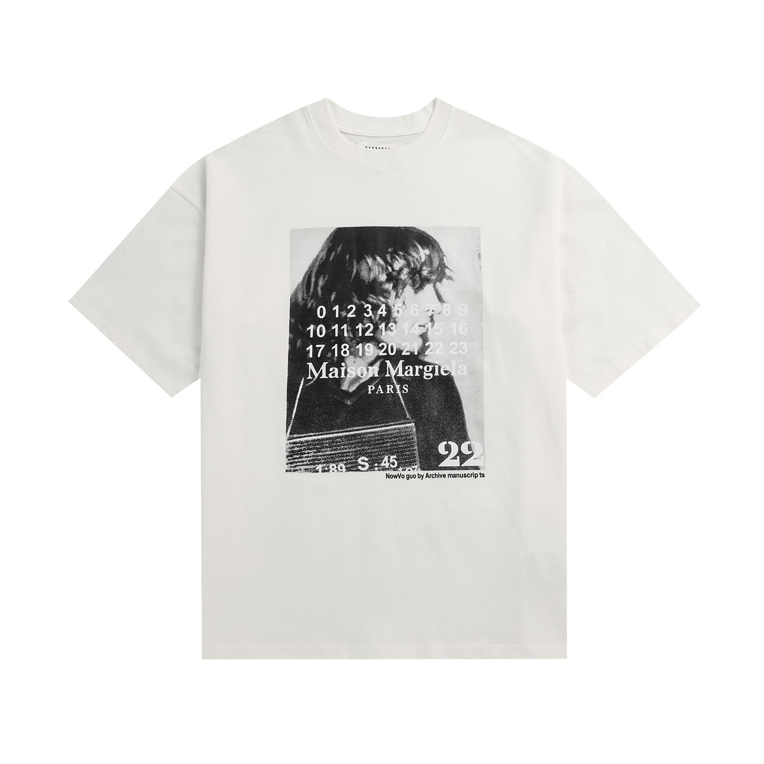 ma*s*n Ma*i*la mm6 digital pattern short sleeve t-shirt series a