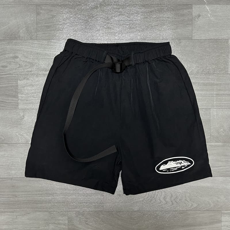 Corteiz Logo Embroidered Quick-Drying Beach Shorts for Men