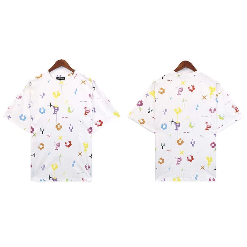 pu*re b*and logo splash paint print t-shirt american high street style