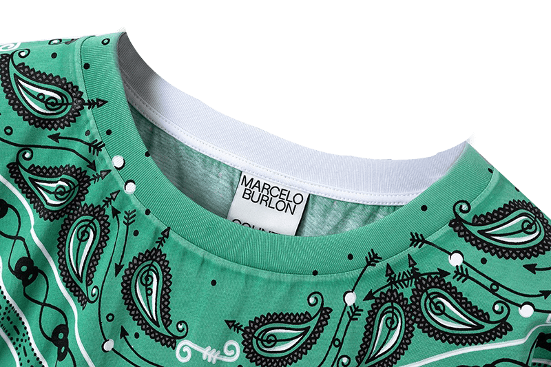 MarceloBurlon MB short-sleeved T-shirt 2022 new geometric pattern printing