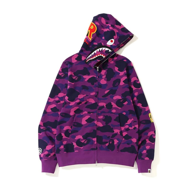 AAPE Ape Head Camouflage Zip Hoodie for Men and Women