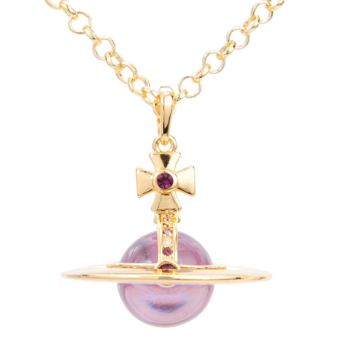 u1u1enne westwood saturn large three-dimensional planet necklace classic style
