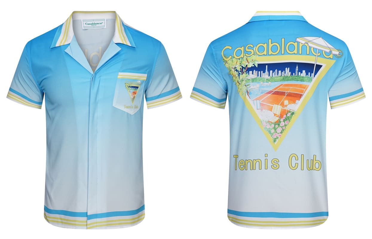 Casablanca 2024 Summer Holiday Matador Hawaiian Shorts Shirt for Men and Women