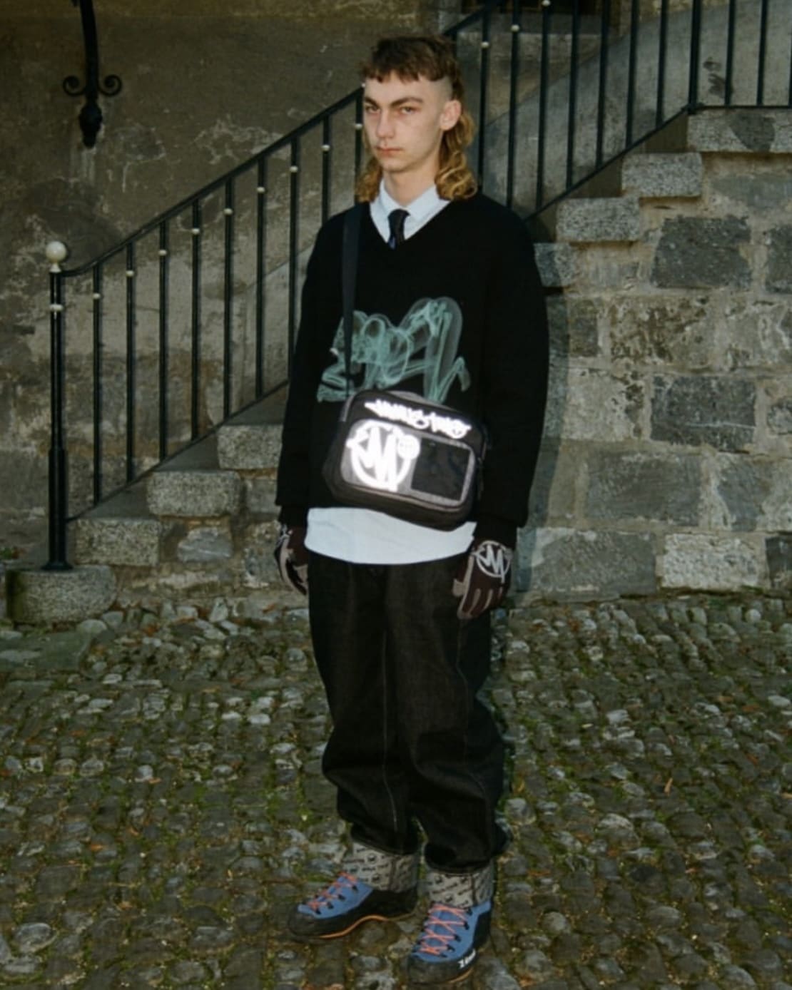 Minus Two Crossbody Bag Small Casual Hip Hop Street Style