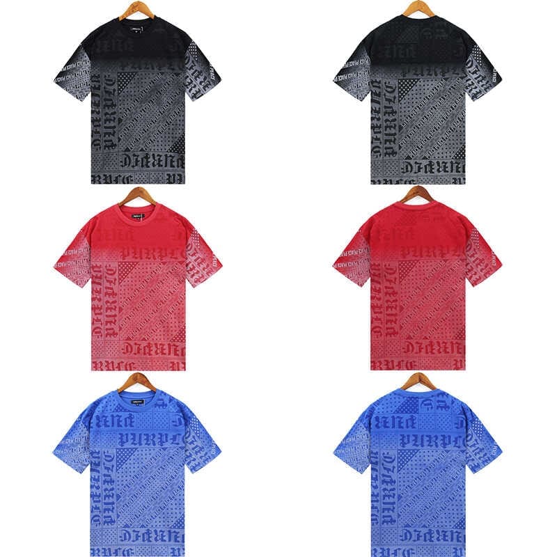 pu*re b*and patchwork logo t-shirt american high street short sleeve