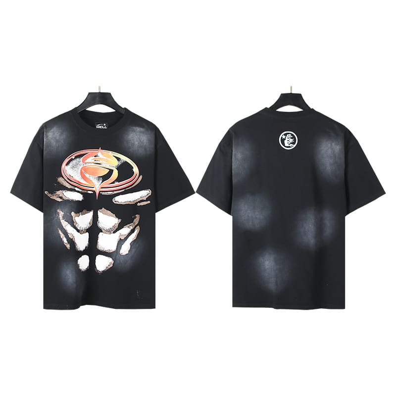 H*lst*r2024 summer new european and american fashion brand tshirt male and female large size loose pullover short sleeved t-shirt