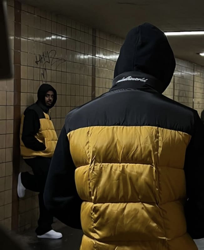 Corteiz Contrast Color Embroidered Stand Collar Cotton Vest