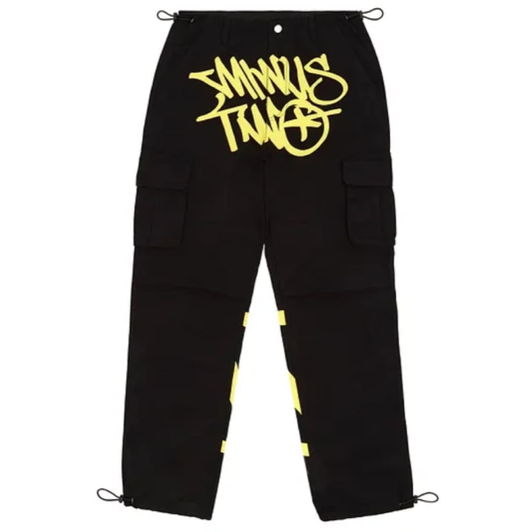 Minus Two Cargo Pants Casual Straight-Leg Loose Fit Hip Hop Star Style E