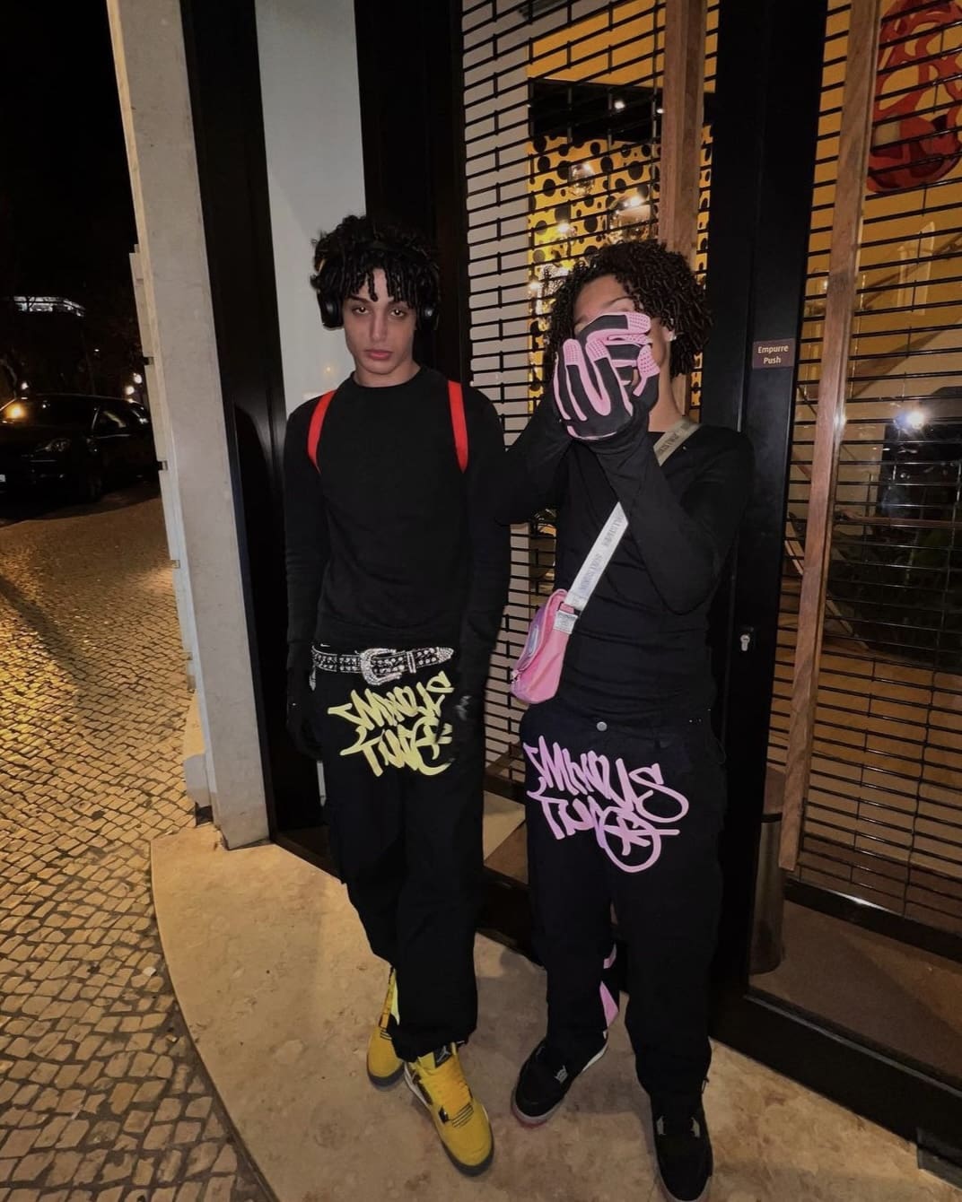 Minus Two Cargo Pants Casual Straight-Leg Loose Fit Hip Hop Star Style J