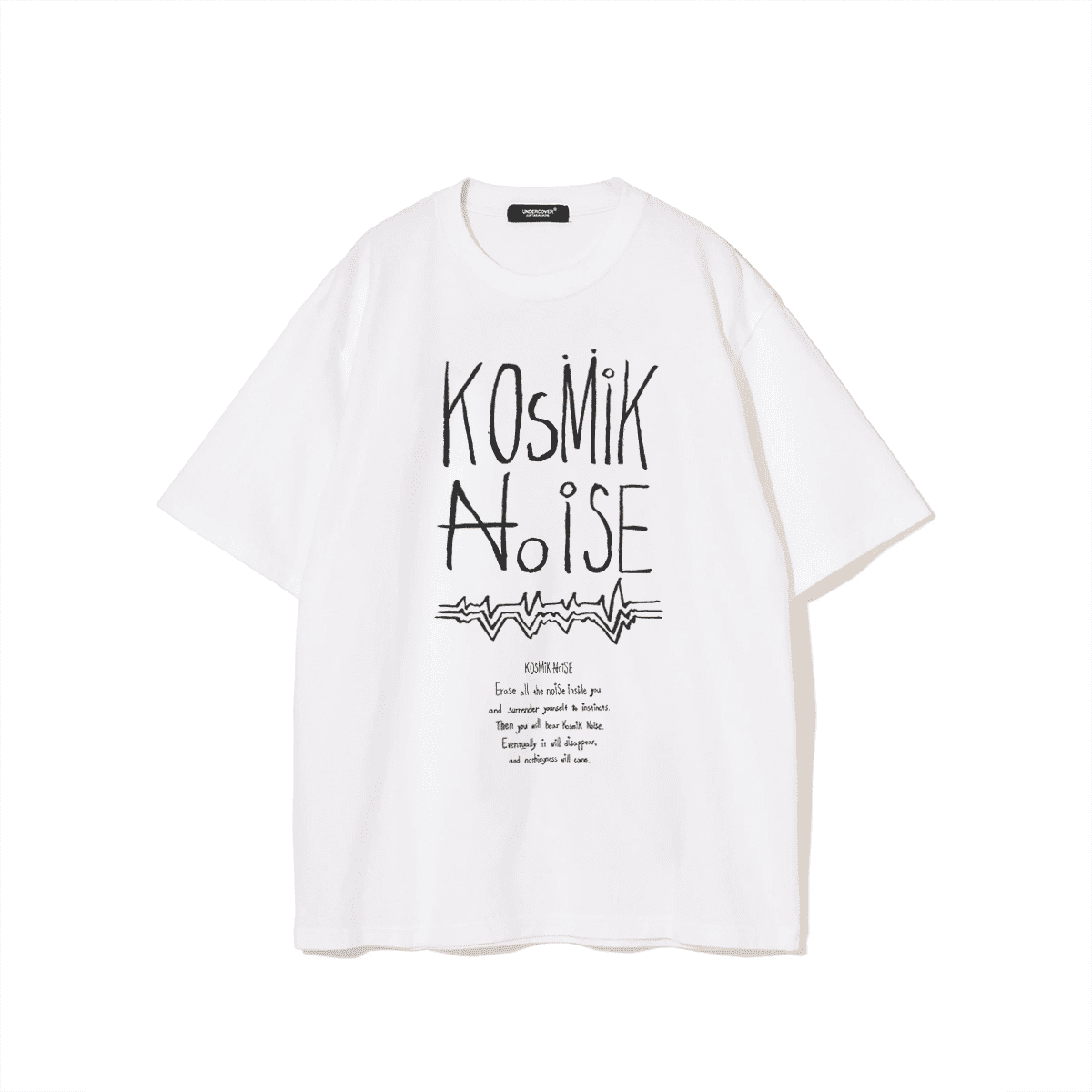 Undercover Retro Washed Print Loose Short Sleeve T-Shirt for Men and Women