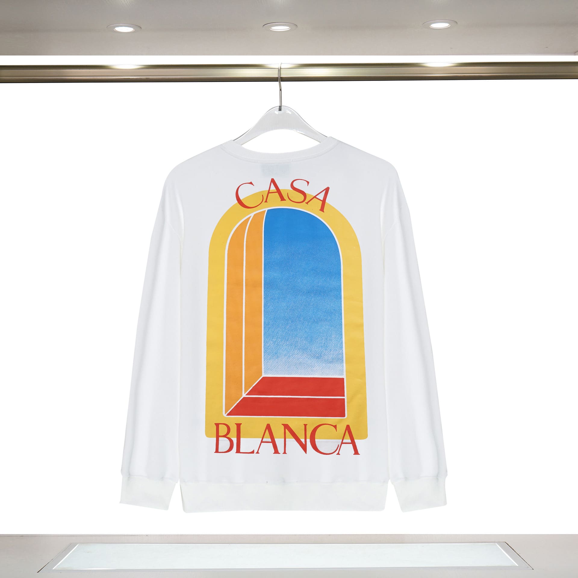 Casablanca Cotton Round-Neck Men’s Long Sleeve Sweatshirt