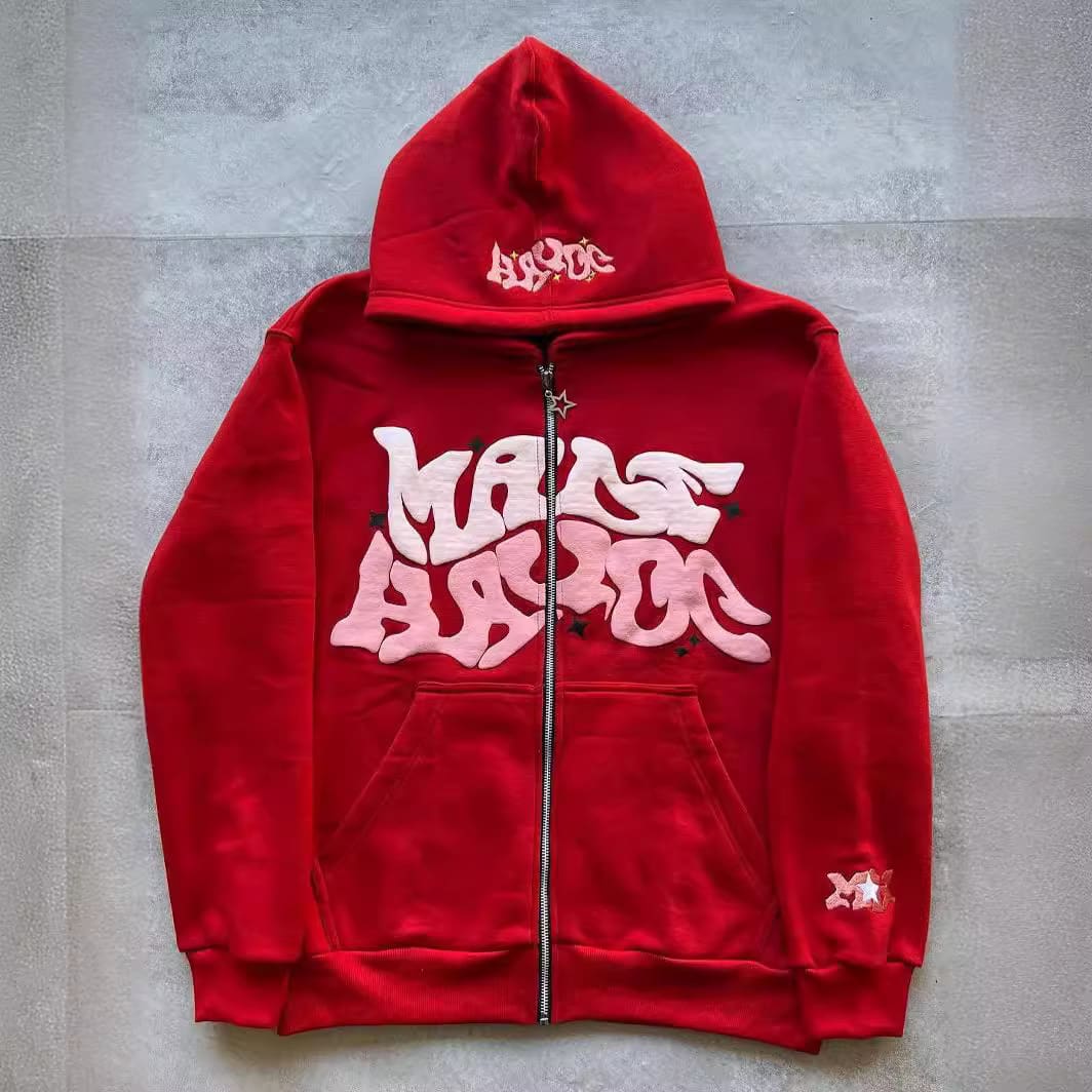 Letter Print Loose Sweatshirt Y2G Hip Hop Streetwear Pullover