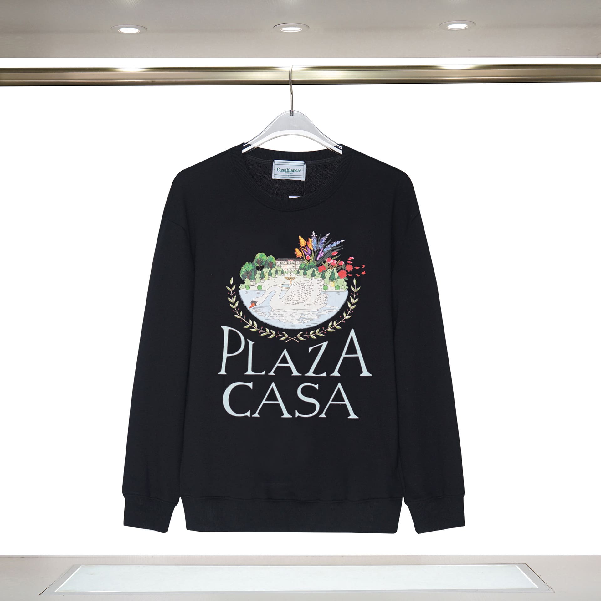 Casablanca Cotton Round-Neck Men’s Long Sleeve Sweatshirt