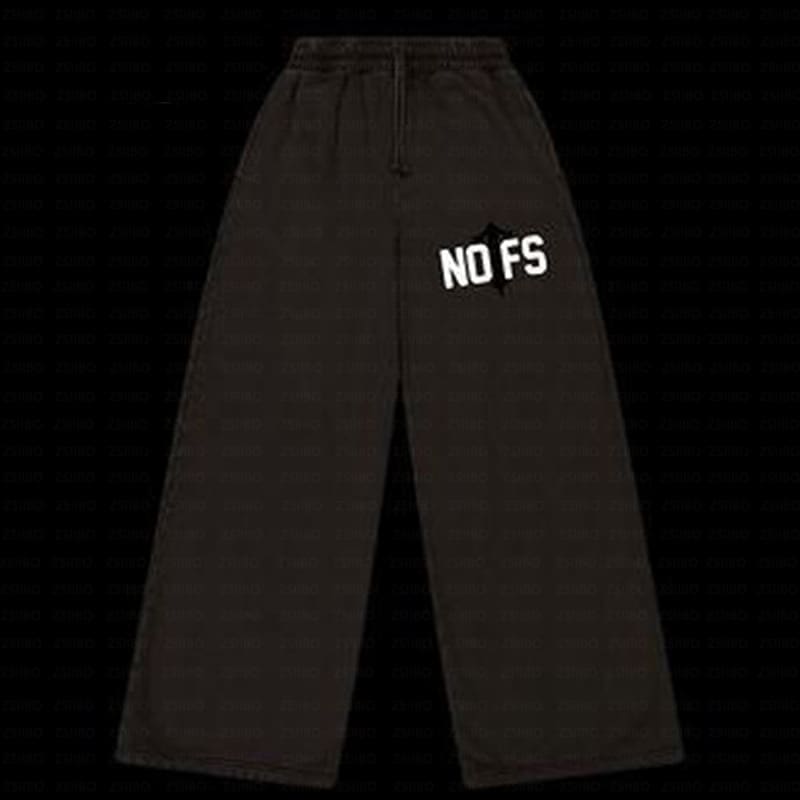 NOFS Printed Sweatshirt American Retro Loose Fit Autumn Winter