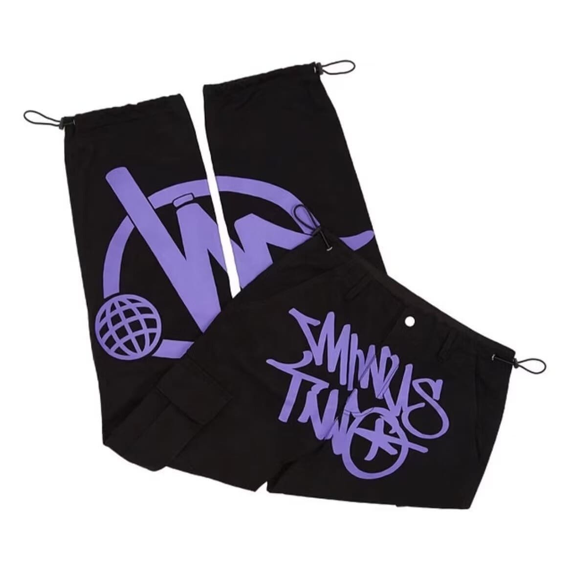 Minus Two Wide-Leg Cargo Pants American Retro Fashion