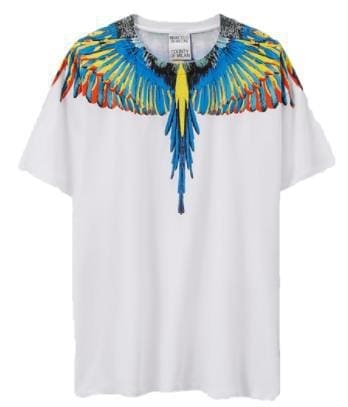 Marcelo Burlon Wings T-Shirt Classic Feather Short Sleeve B