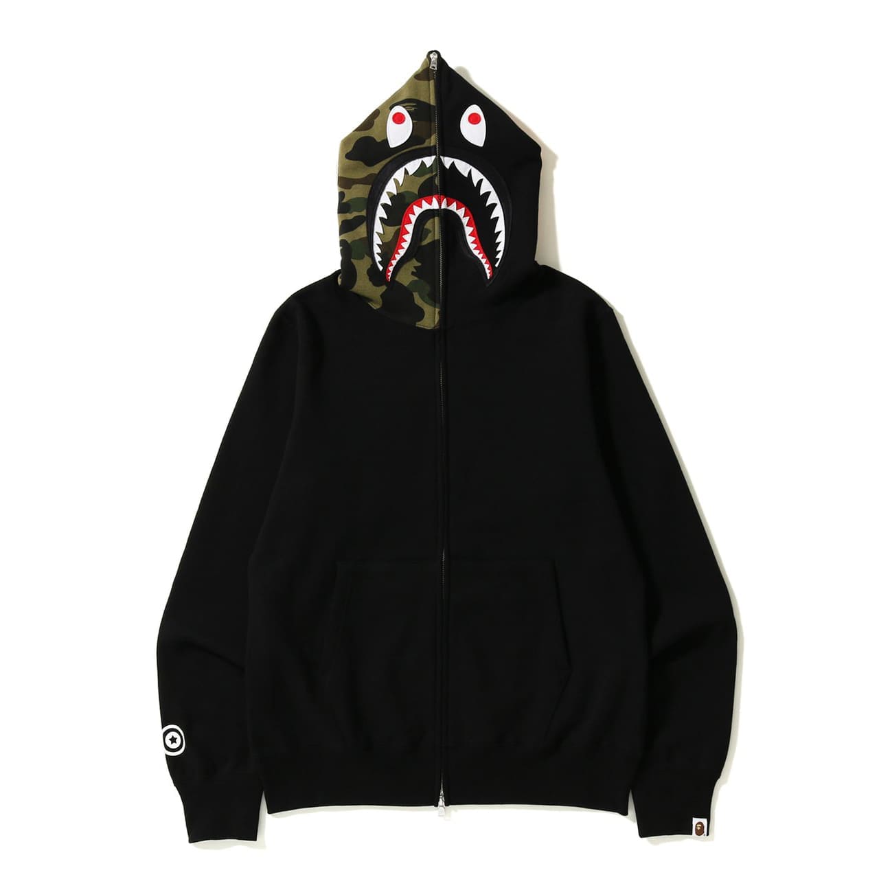 AAPE Ape Head Camouflage Zip Hoodie for Men and Women