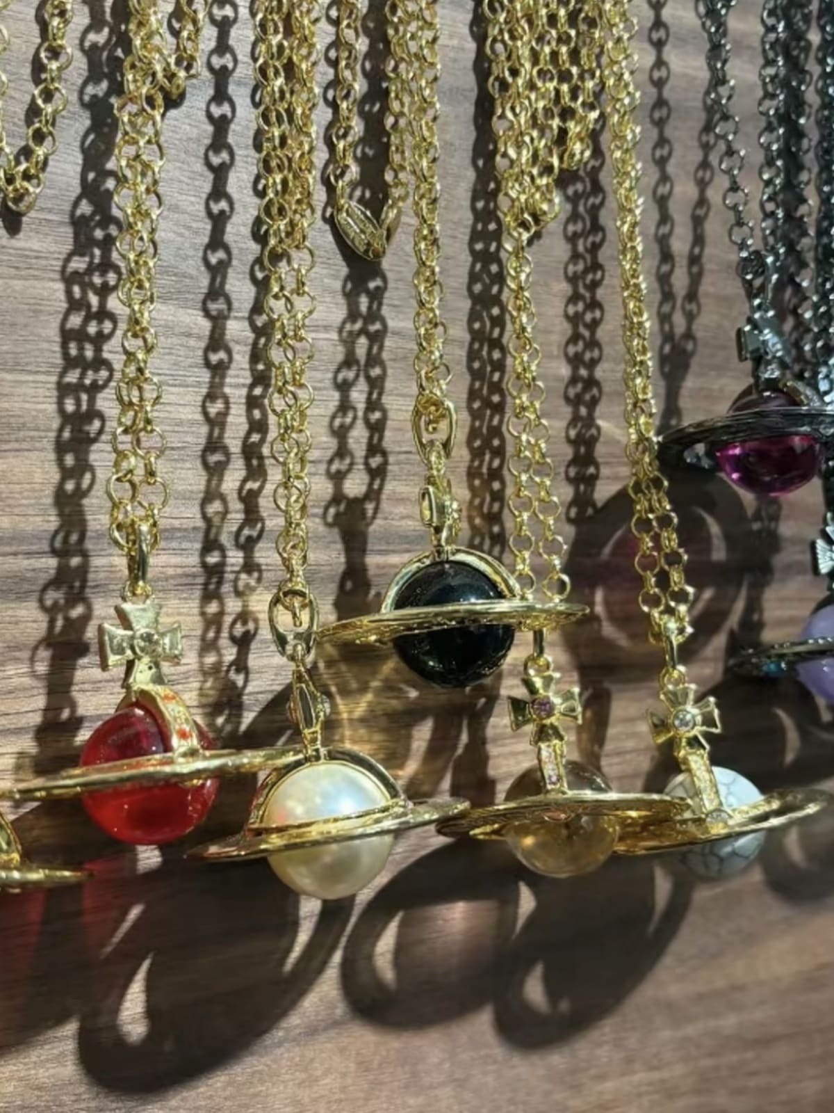 u1u1enne westwood saturn large three-dimensional planet necklace classic style