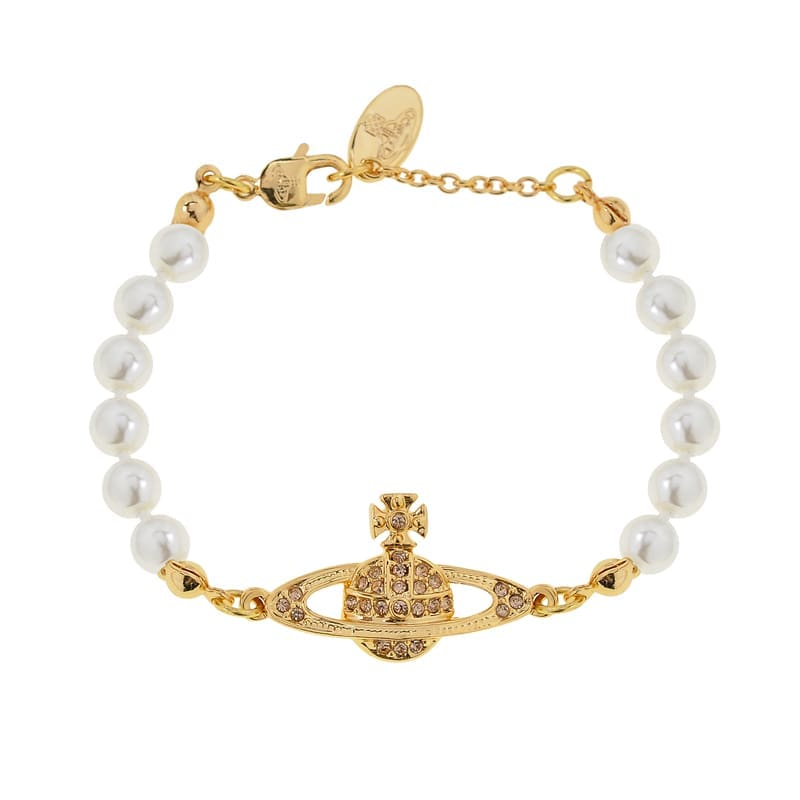 Vivienne Westwood 6-Layer Pearl Saturn Bracelet