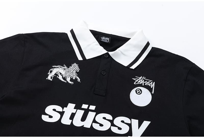 Stussy Dragon Year Embroidery Casual Polo Shirt