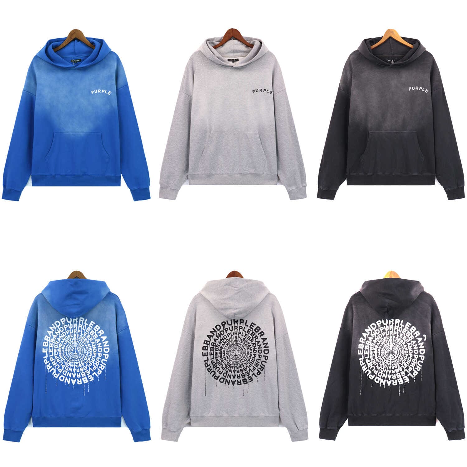 saint vintage pu*re b*and washed loose hoodie high street style