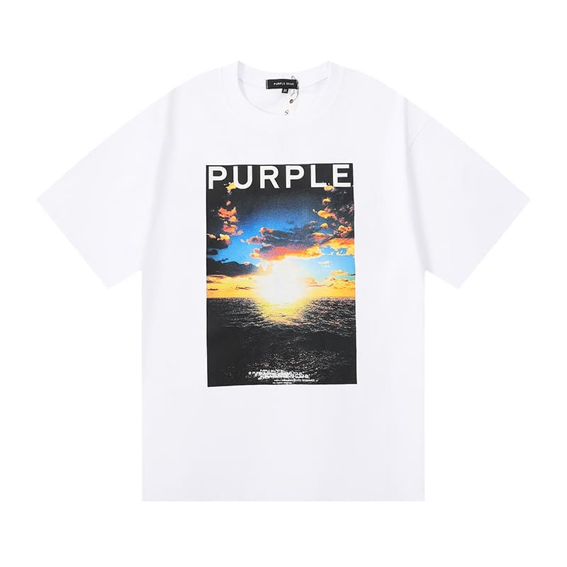 vlone fog pu*re b*and oil painting print t-shirt for men
