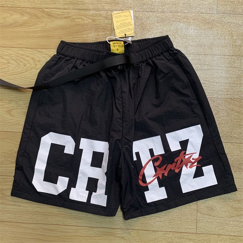 Corteiz High Street Quick-Drying Beach Shorts with Tooling Design