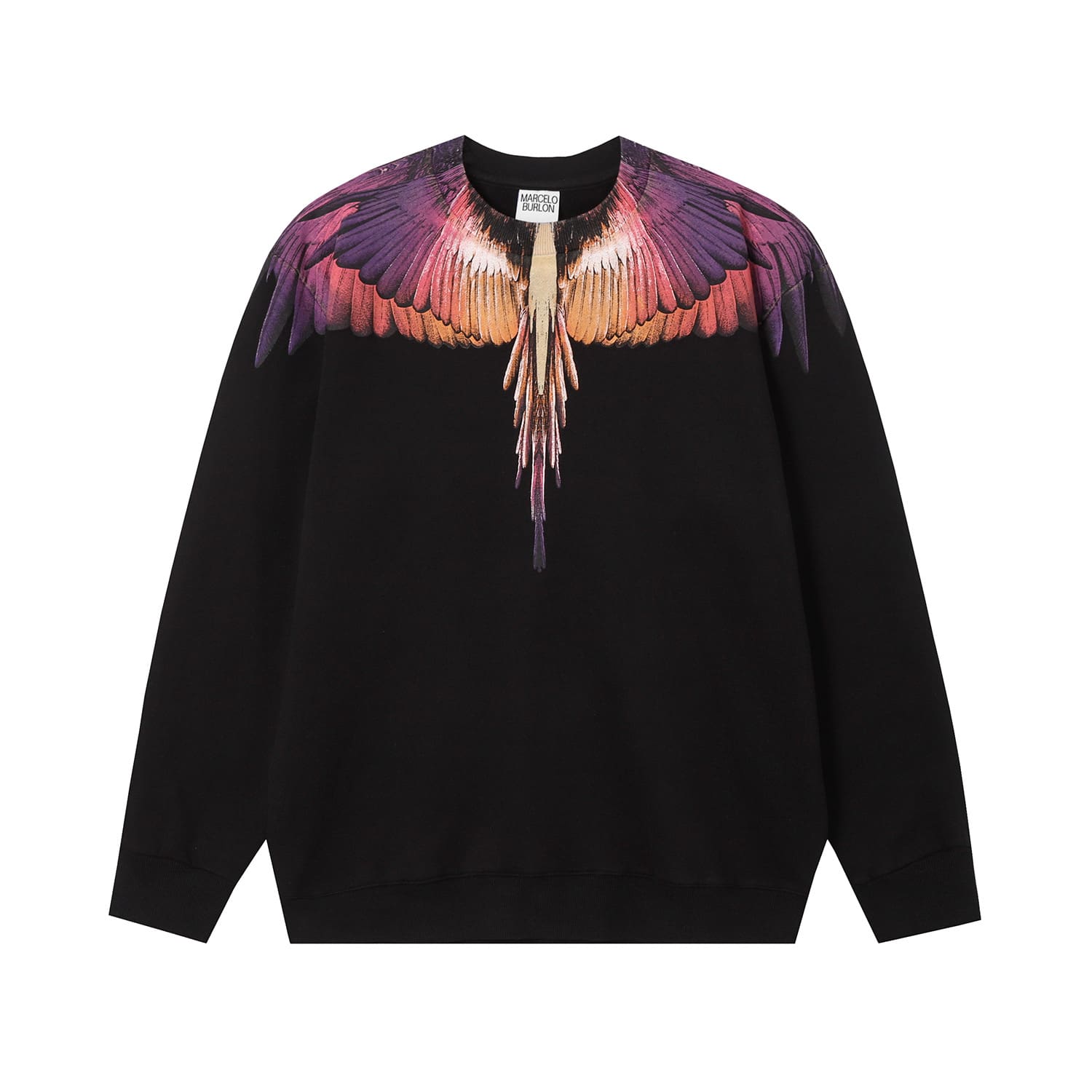 Marcelo Burlon Colorful Feather Wings Sweater Lightning Blade Hoodie A