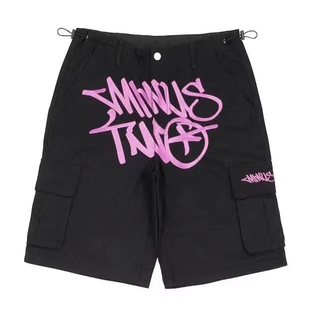 Minus Two High Waist Straight Workwear Shorts Hip Hop Style