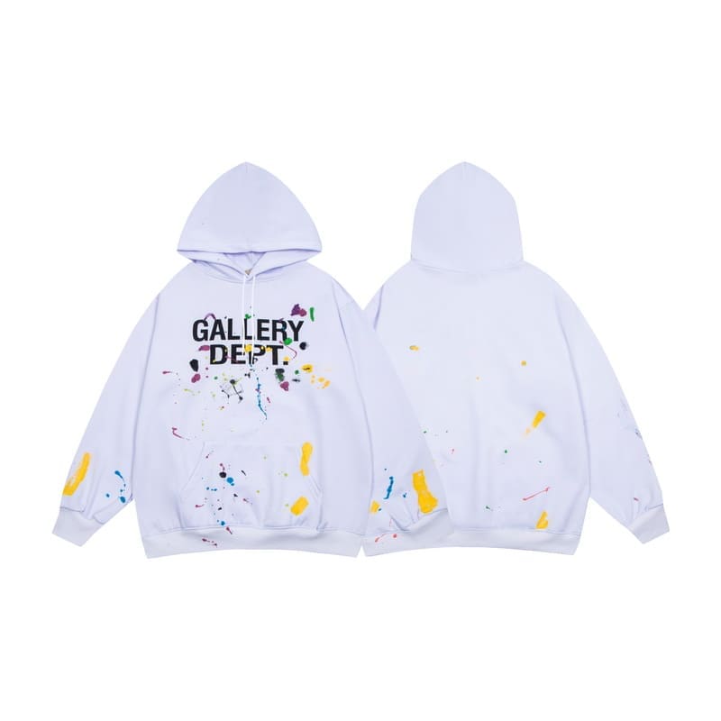 Gallery Dept Graffiti Fleece-Lined Pullover Hoodie for Men and Women