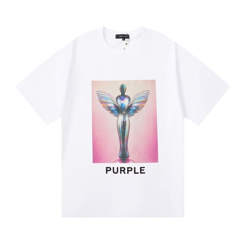 pu*re b*and loose cotton t-shirt round neck short sleeves for men