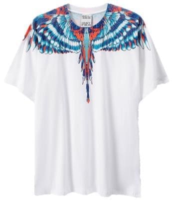 Marcelo Burlon Wings T-Shirt Classic Feather Short Sleeve