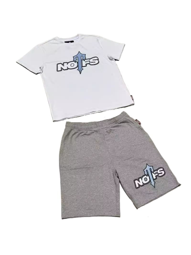 NOFS Letter Print Y2G Hip Hop Sports Suit Casual Set A