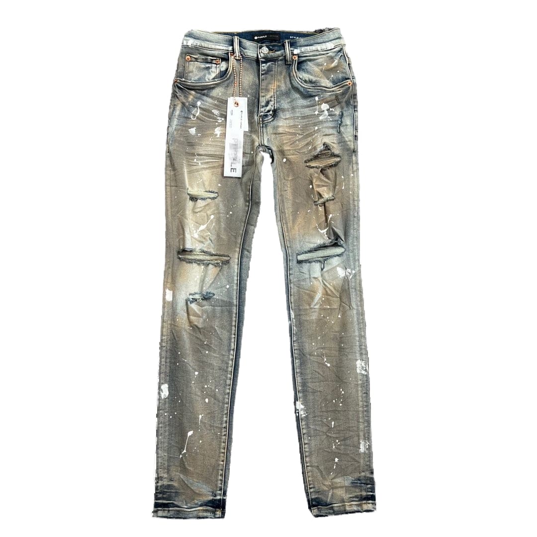 pu*re b*and high street ripped slim fit men’s jeans