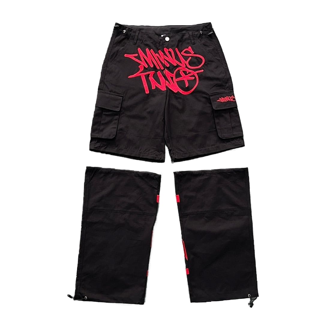 Minus Two Cargo Pants Casual Straight-Leg Loose Fit Hip Hop Star Style H