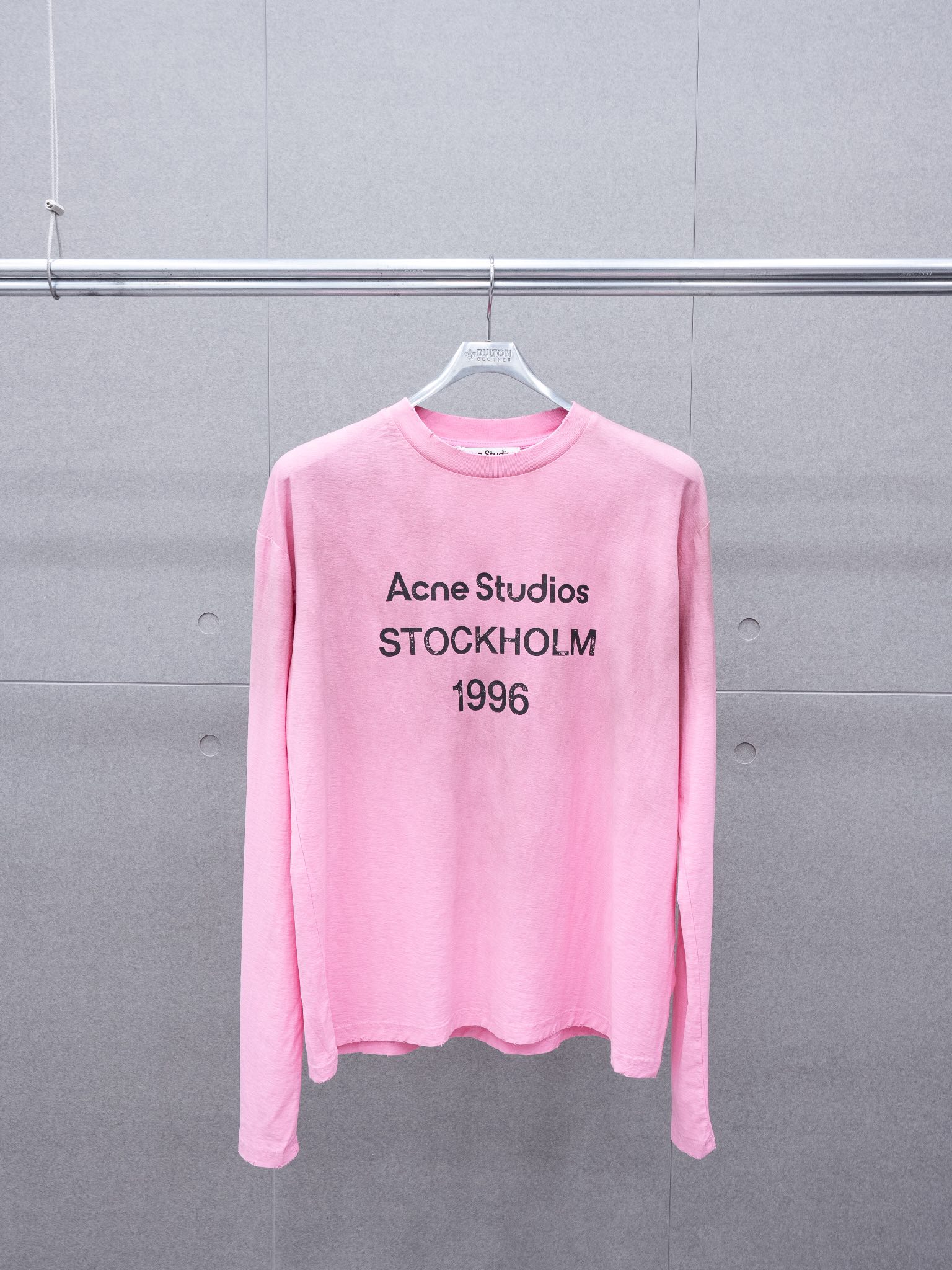 Top version AS 24SS early Autumn New 1996 printed logo New dirty distressed long sleeve Tee