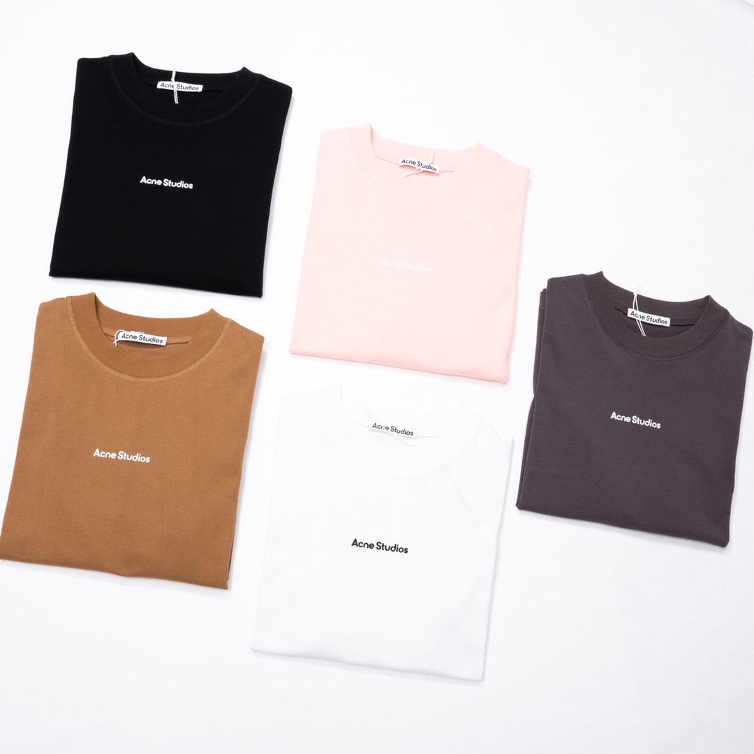 Top version AS 24SS small logo logo letter crew neck men’s and women’s same simple style short sleeve t-shirt