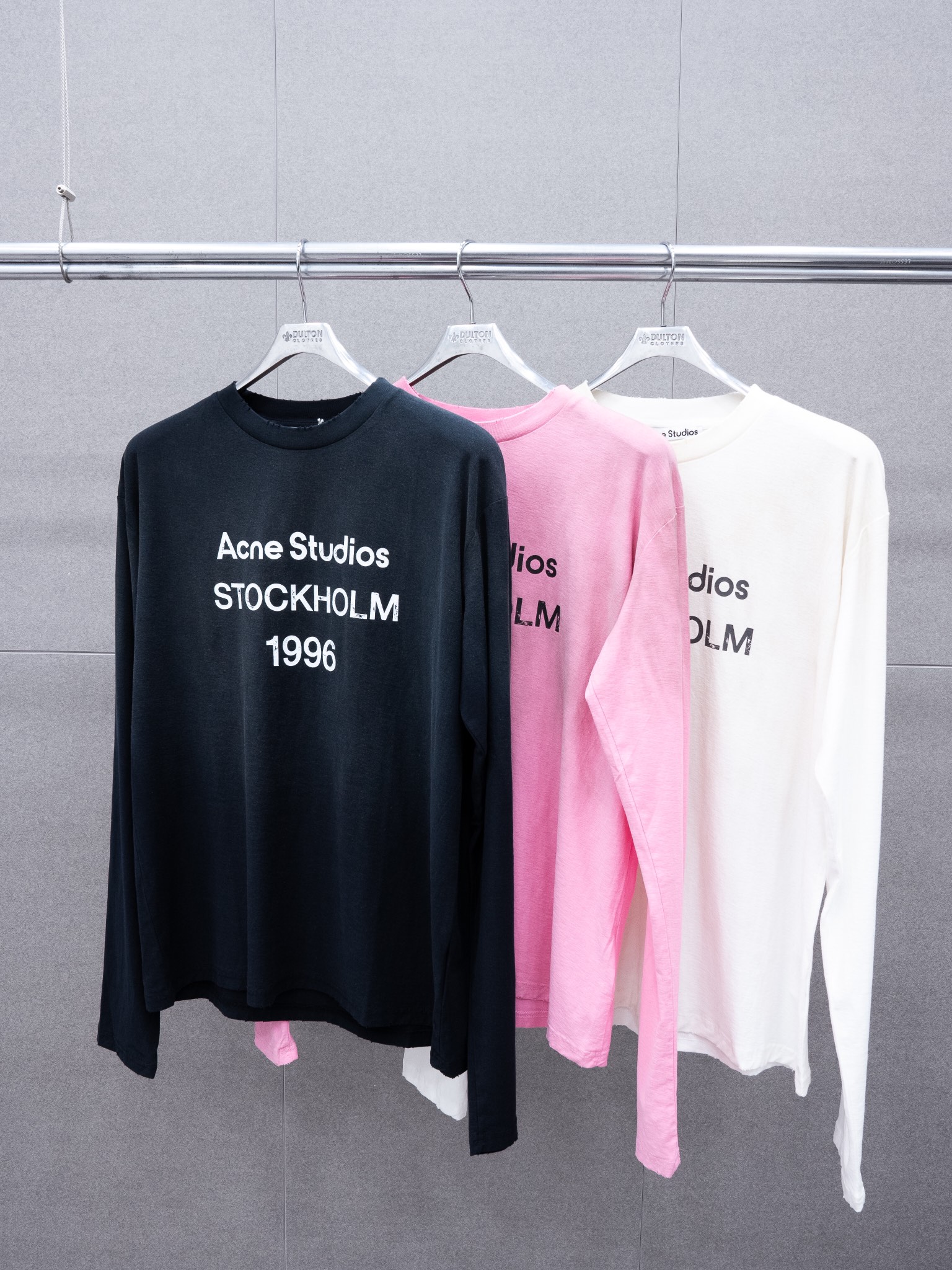 Top version AS 24SS early Autumn New 1996 printed logo New dirty distressed long sleeve Tee