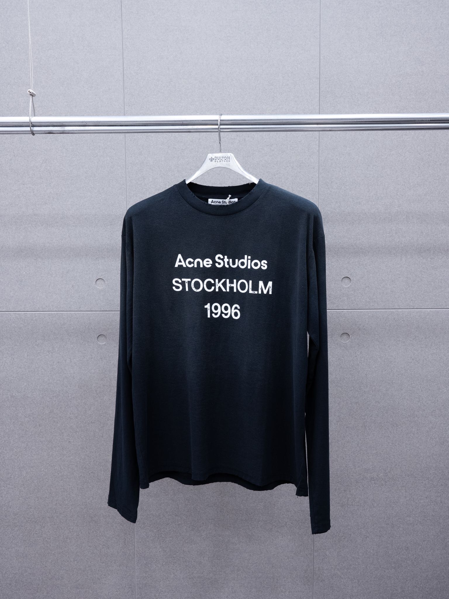 Top version AS 24SS early Autumn New 1996 printed logo New dirty distressed long sleeve Tee