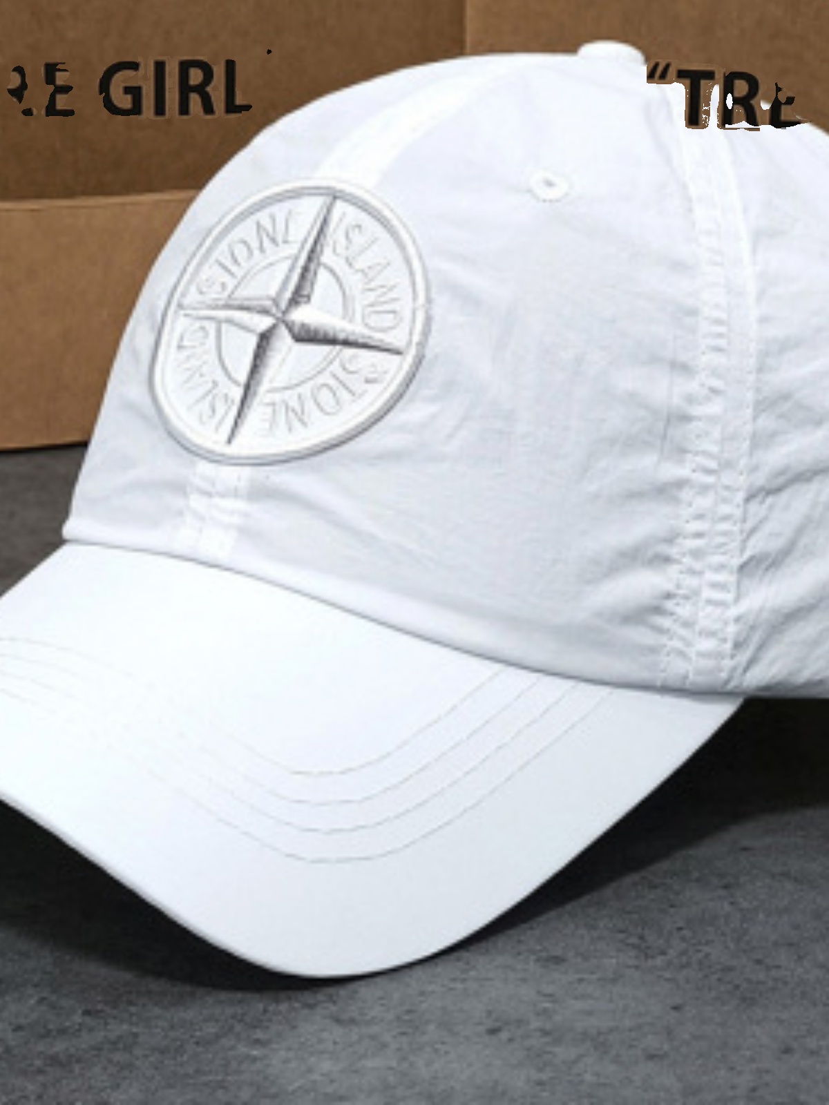 Stone Island Stone Island hat ultra-thin metal nylon peaked cap golf baseball cap sun hat